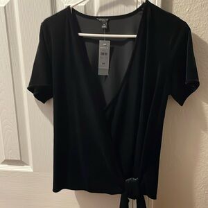 BWT Ann Taylor velvet crossbody top SP